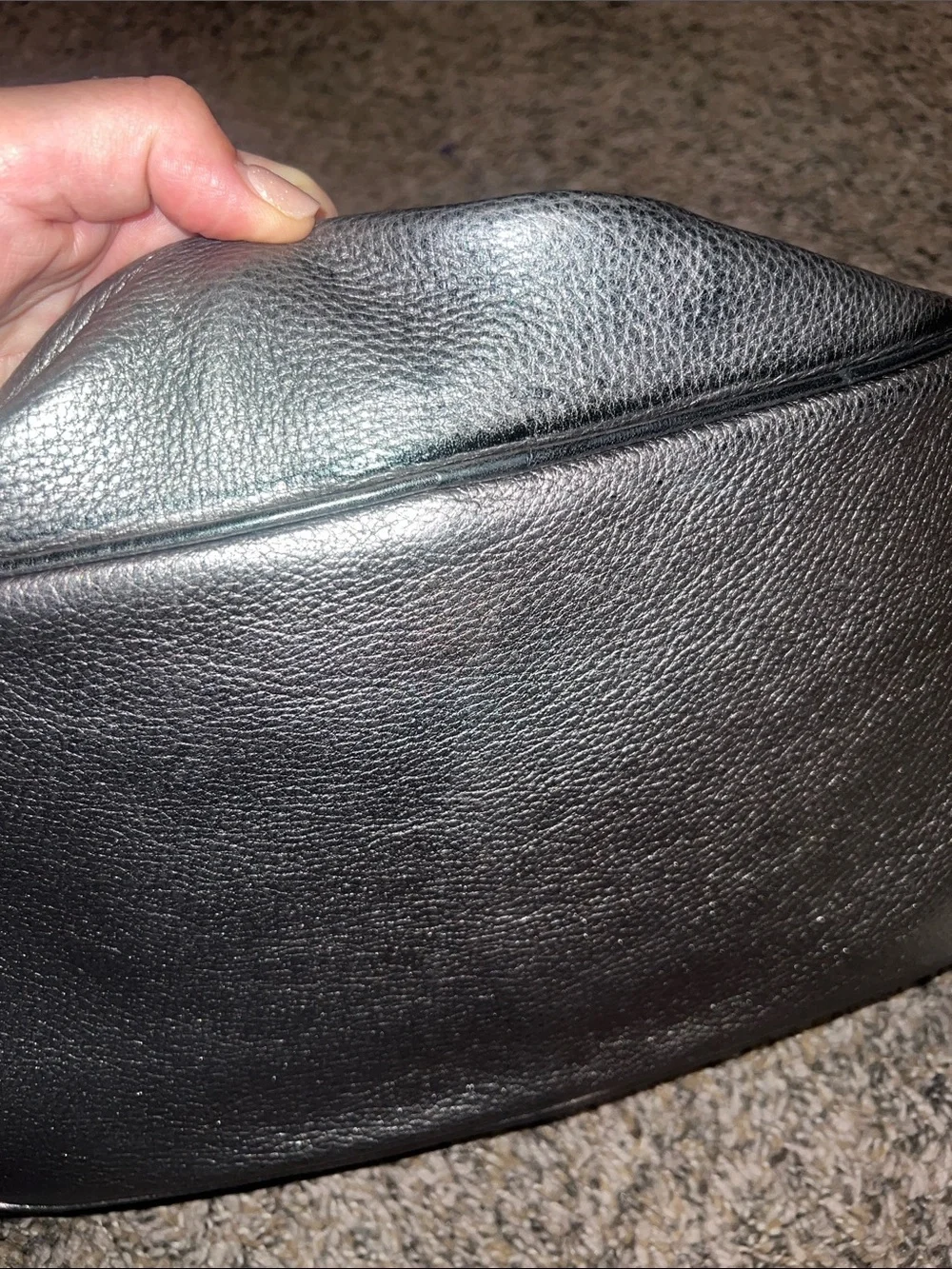 Michael Kors Black Leather Shoulder Tote